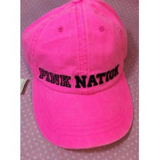 NWT victoria’s Secret ~pink~ Graphic Pink Nation Pink Adjustable Hat Cap  eb-22197222
